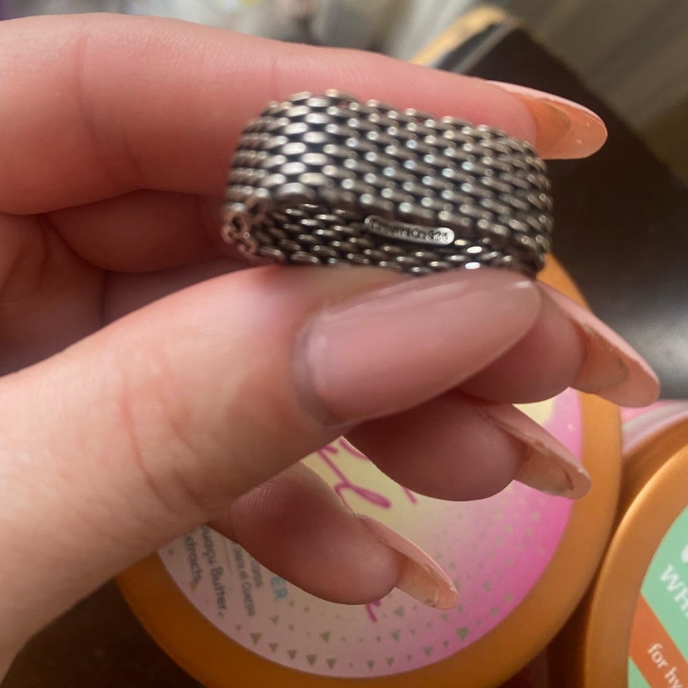 Tiffany co mesh ring
